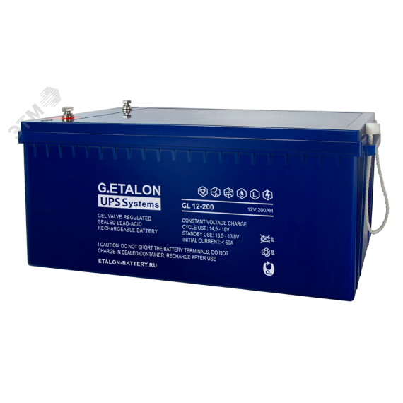 Аккумулятор G.ETALON GL 12В 200 А/ч Etalon Battery 900-12/200GL