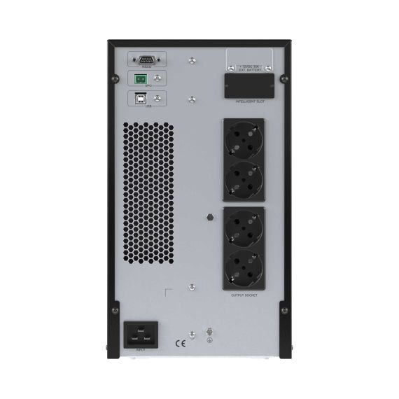 Онлайн ИБП ДКС серии Small Tower, 2000 ВА/1800 Вт, 1/1, 4xSchuko, EPO,USB, RS-232, RJ45, з/у 1А, 6x7Ач