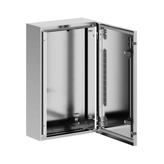 Корпус навесной STH с М/П из нержавеющей cтали AISI316 ВxШxГ 500x300x150 мм, с фланцем, IP66