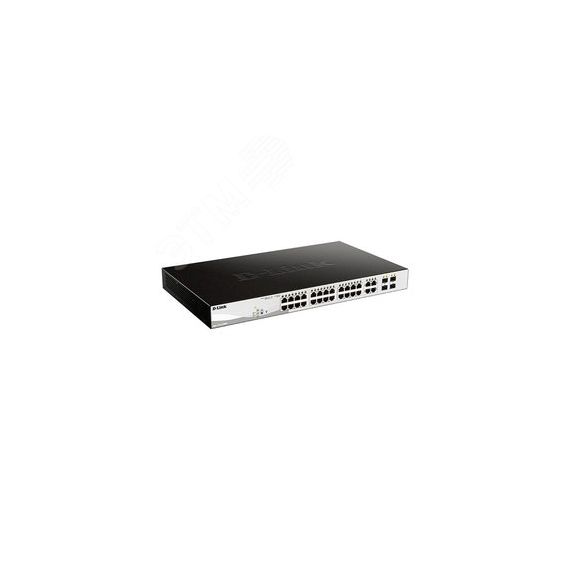 Коммутатор управляемый L2 24 порта 10/100/1000 Мб/с, 4хSFP D-Link DGS-1210-28MP/FL1A