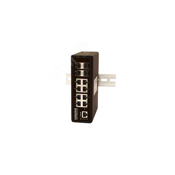Коммутатор управляемый L2 12 портов, 8хRJ45 10/100/1000 Мб/с, 4хSFP OSNOVO SW-70804/IL