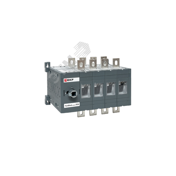 Рубильник 315A 4P реверсивный без рукоятки управления TwinBlock EKF EKF tb-s-315-4p-rev