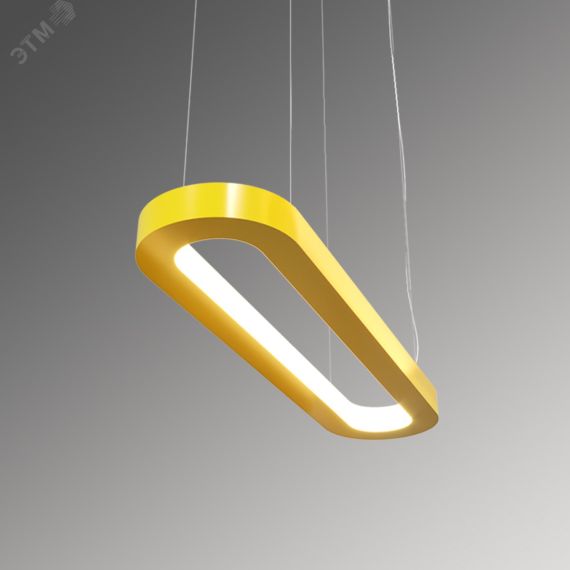 Светильник светодиодный RVE-LBX-LARGO-IN-1400-P (Овал внутрь 1400х350х50мм S53мм 80Вт Подвесной 4000К Белый) RVElektro RVE00001240