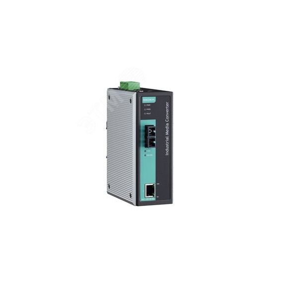 Медиаконвертер Ethernet 10/100BaseTX в 100BaseFX (многомодовое оптоволокно) в металлическом корпусе. Взрывозащищенное исполнение. MOXA IMC-101-M-SC-IEX