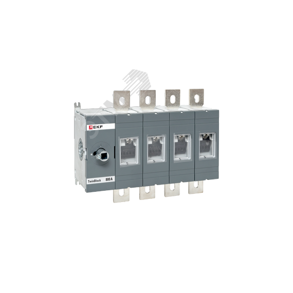 Рубильник 800A 4P без рукоятки управления TwinBlock EKF EKF tb-s-800-4p