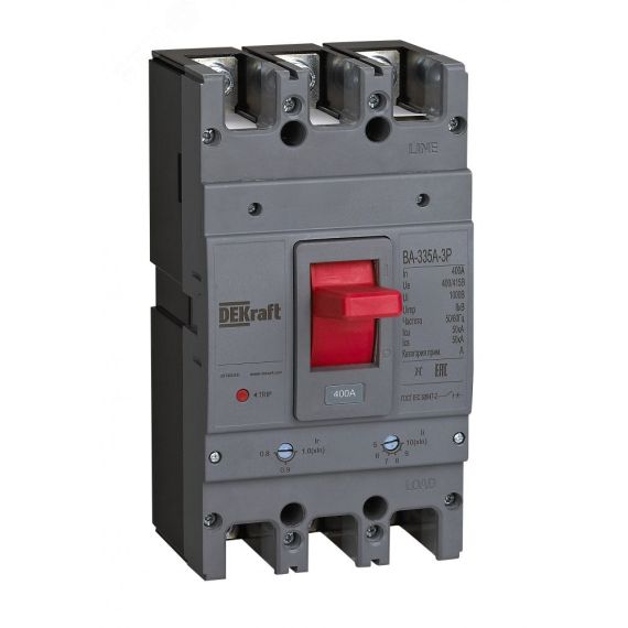 Силовой авт. выкл. 3P 400A 50кА ВА-335А SE (Dekraft) 28130DEK
