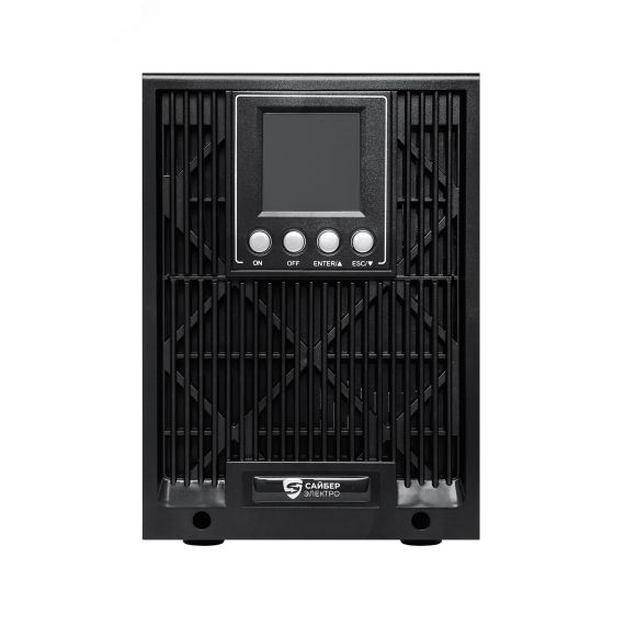 Источник бесперебойного питания Online, Tower 2000ВА/1600Вт, USB/RS-232/SNMPslo, 2 EURO + 2 IEC С13, (12В /7Ач. х 4) Сайбер Электро ЭКСПЕРТ-2000