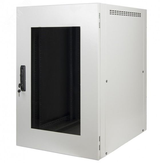 Шкаф 19'' для оборудования, 18U х 600 мм, встраиваемая система охлаждения (без ножек/роликов) Roxton R-186RR