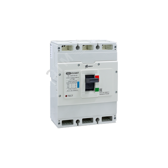 Автоматический выключатель PRO.KVANT TM-630H 3P 400A 70kA Контактор Ульяновск KV0000122