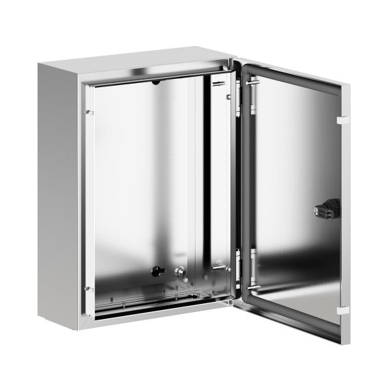 Корпус навесной STH с М/П из нержавеющей cтали AISI316 ВxШxГ 400x300x150 мм, с фланцем, IP66