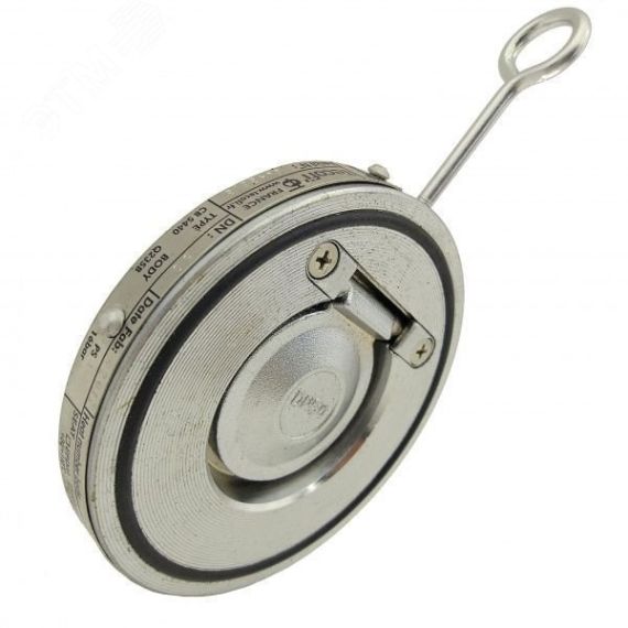 Клапан обратный стальной одностворчатый Ду 300 Ру16 межфланцевый, диск оцинкованная сталь TECOFI CB5440-0300