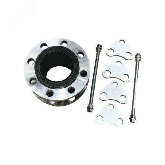 Компенсатор резиновый EPDM со скользящими фланцами Ду 100 Ру25 ограничитель хода TECOFI DI7251N-0100