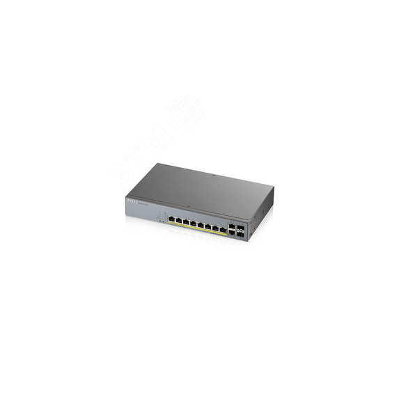 Коммутатор управляемый L2 Smart 10 портов 10/100/1000 Мб/с, 2хSFP, 8хPoE+ 130 Вт Zyxel GS1350-12HP-EU0101F