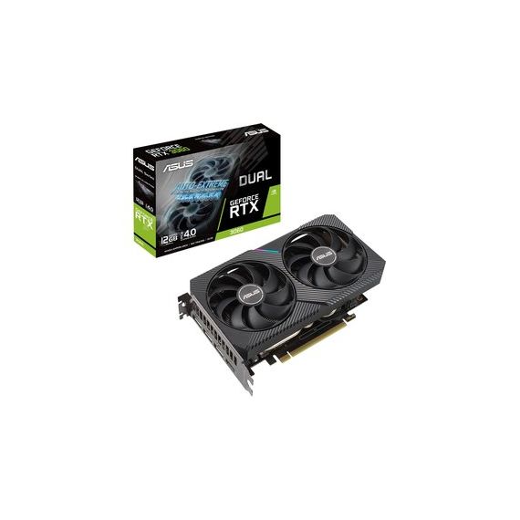 Видеокарта DUAL-RTX3060-O12G-V2, NVIDIA GeForce RTX 3060, 12 ГБ GDDR6, PCI-Express 4.0 Asus 90YV0GB2-M0NA10