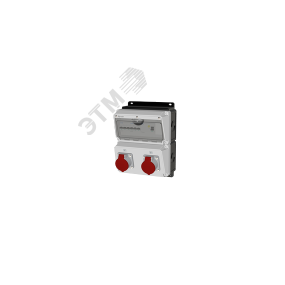 Комбинация розеток , Вход М32, клеммы, УЗО 4P/40A/30mA, 2xCEE32A5p, IP44. INPIN 1602008