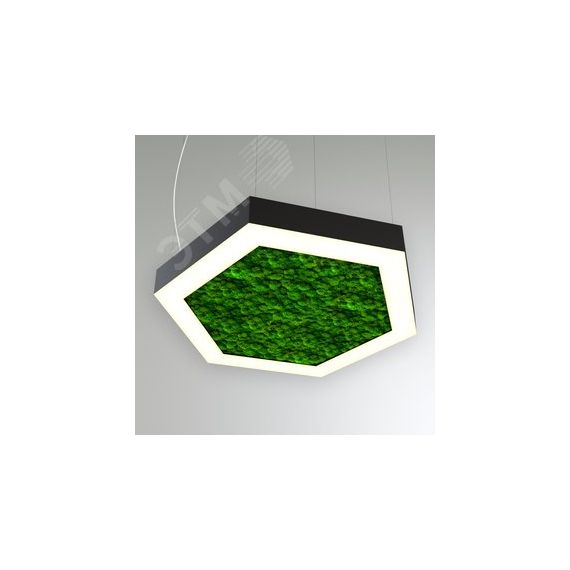 Светильник светодиодный RVE-LBX-MOSS-HEXA-1400-P (Шестиугольник с отв. 1400х1212х100мм S80мм 101Вт Подвесной 4000К Белый) RVElektro RVE00000574