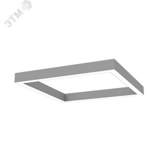 Светильник светодиодный ДСО-60Вт 3000К X-Line квадрат рассеиватель опал, алюминий Вартон V1-R0-0S828-02OP0-4006030