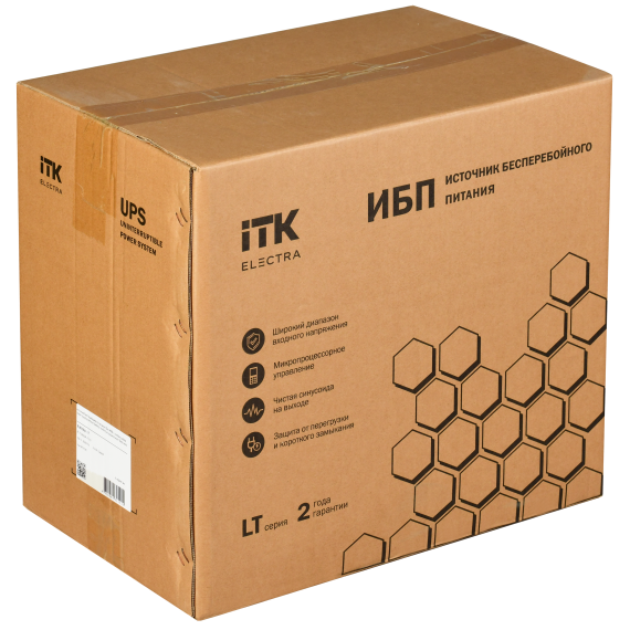 ITK ELECTRA LT ИБП однофазный линейно-интерактивный 3кВА/2,4кВт 3хSchuko LCD дисплей 48VDC без АКБ USB RJ45/11
