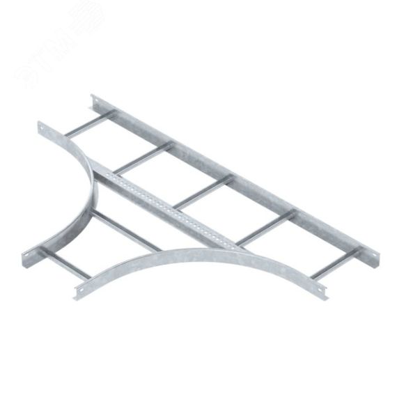 Т-образная секция лестничного лотка 60х300 мм R=500 мм OBO Bettermann LT 630 R5 FT