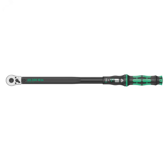 Ключ динамометрический с трещоткой с реверсом квадрат 1/2 DR 60-300 Нм погрешность ± 3% 595 мм. Click-Torque C 4 WERA WE-075623