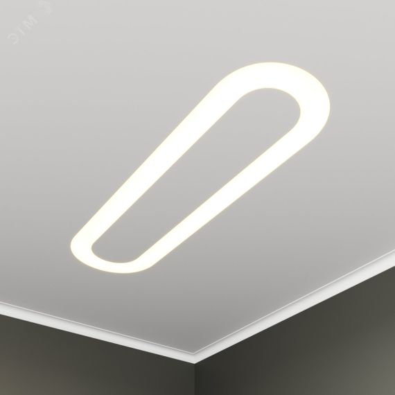 Светильник светодиодный RVE-LBX-HOLE-LARGO-1430-V (Овал с отв. 1430х380х100мм S80мм 74Вт встраиваемый 4000K Белый) RVElektro RVE00003061