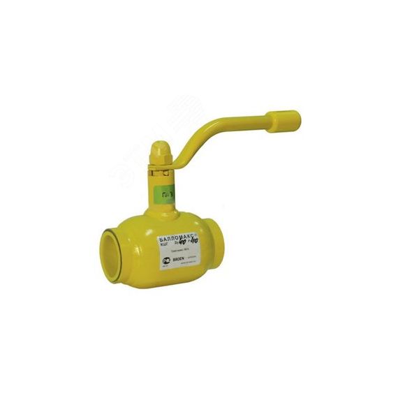 Кран шаровой КШГ 71.103.125 стальной для газа станд. проход DN 125 PN 16 фланцевый с рукояткой BROEN КШГ 71.103.125.А.16