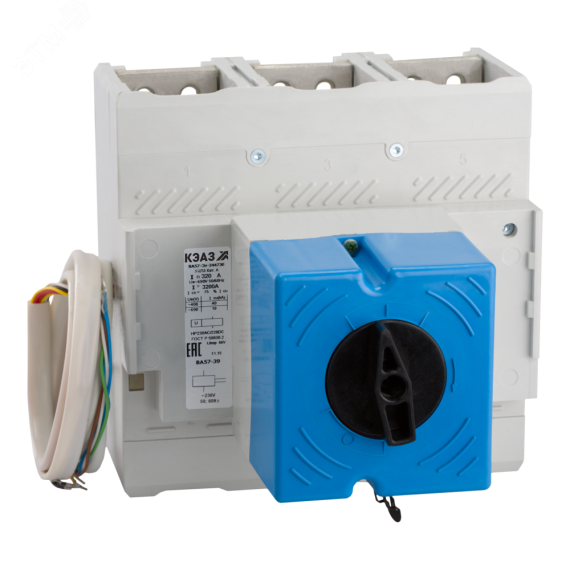 Выключатель автоматический ВА57-39-345630-630А-5000-690AC-РМН400AC-ПЭ400AC-УХЛ3 КЭАЗ 110119