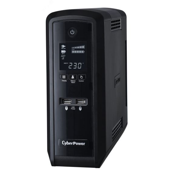Источник бесперебойного питания line-interactive CP 1500Ва/900Вт фазы 1/1 3 мин Tower Schuko USB Cyberpower CP1500EPFCLCD