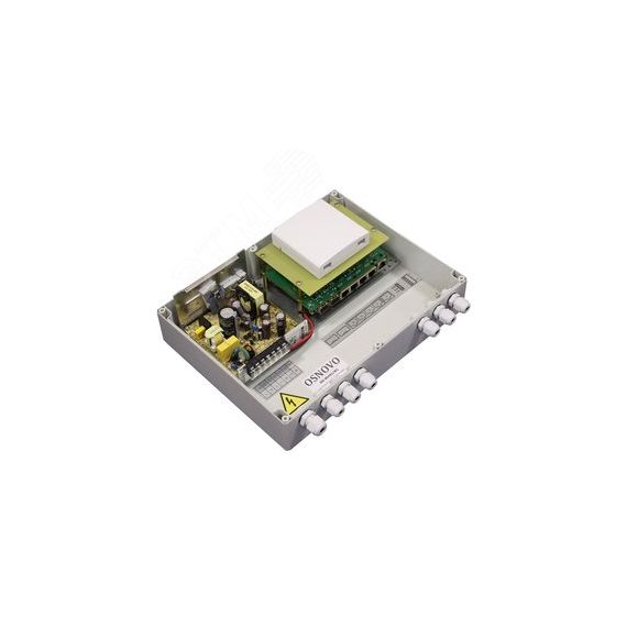 Узел коммутационный L2 4хPoE, 2хSFP, 120 Вт, IP66, 300х230х111 мм OSNOVO SW-80402/WL