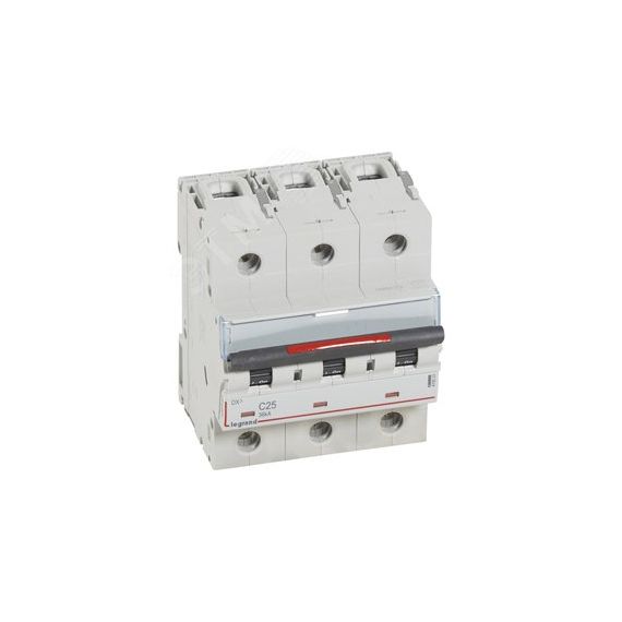 Выключатель автоматический трехполюсный 25А C DX3 36кА LEGRAND 410023