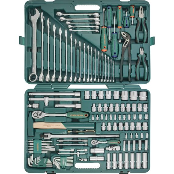 Набор инструмента универсальный 1/2'', 1/4''DR, 127 предметов Jonnesway S04H524127S