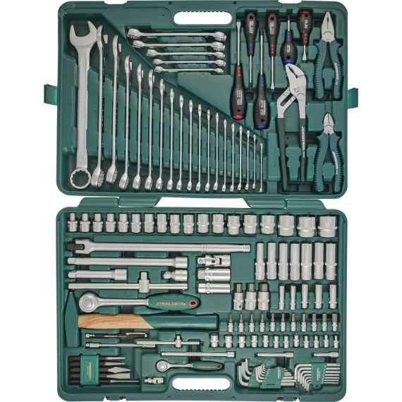 Набор инструмента универсальный 1/4'', 1/2''DR, 128 предметов Jonnesway S04H524128S