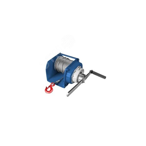 Лебедка ручная барабанная JHW г/п 2.0т, канат 40м Gearsen GJHW 20400