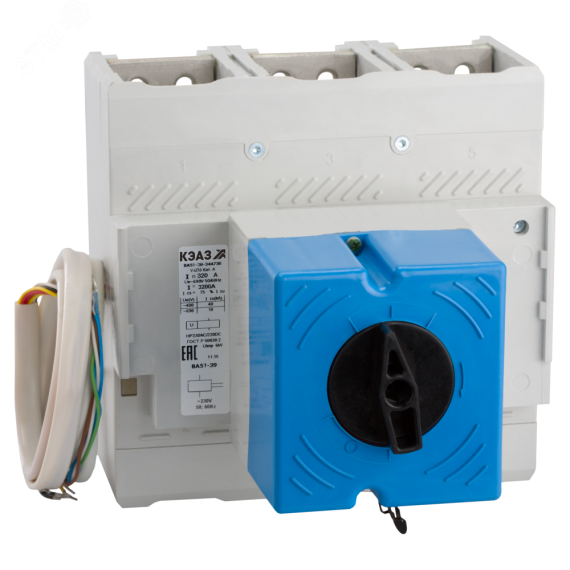 Выключатель автоматический ВА51-39-344730-500А-2000-690AC-НР24DC-ПЭ230AC-УХЛ3- КЭАЗ 266096