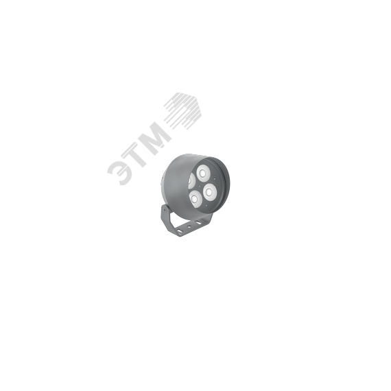 Светильник светодиодный ДПУ-20Вт IP66 1500Лм 4000К Frieze серый линзы 2,6 град. Вартон V1-G1-71440-04L33-6602040