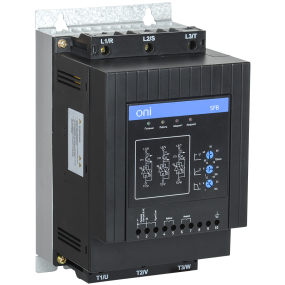 Устройство плавного пуска SFB 3Ф 380В 18кВт 37A Uупр 110-220В Modbus с выкл. ONI