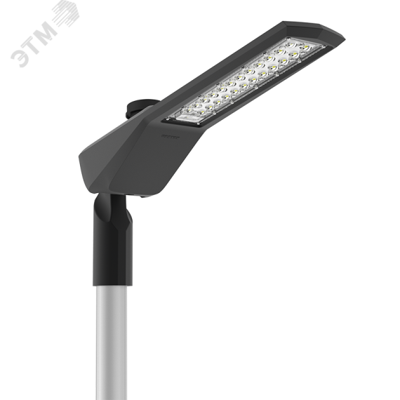 Светильник светодиодный ДКУ-99Вт 3000К Levante M RUS Yard NEMA черный, кронштейн 48мм Вартон V1-S1-9R748-40U05-6610030