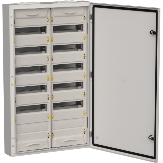 TITAN 5 Корпус металлический ЩРн-144 (2х72) 960х570х140мм IP54 серый (одна дверь) IEK