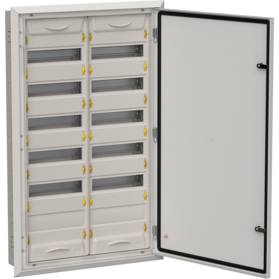 TITAN 5 Корпус металлический ЩРв-144 (2х72) 1005х625х130мм IP31 серый (одна дверь) IEK