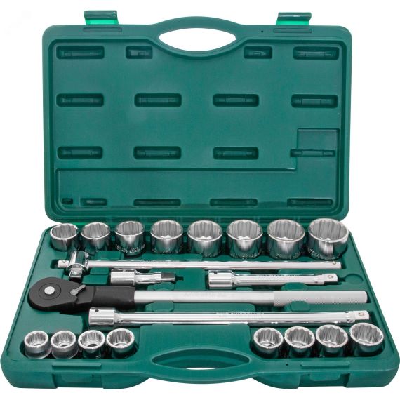Набор головок торцевых дюймовых 3/4''DR, SAE 7/8''--2'', 22 предмета Jonnesway S04H6622S