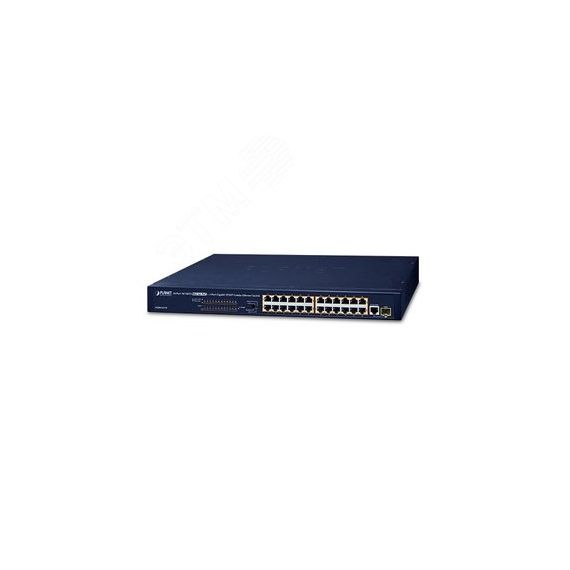 Коммутатор неуправляемый PoE 24 порта 10/100 Мб/с 1хSFP, 1хRJ45, 190 Вт PLANET FGSW-2511P