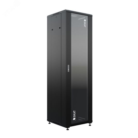 SKAT TB-22R660GF-B Шкаф напольный универсальный серверный 22U 600х600мм дверь стекло Бастион 4400