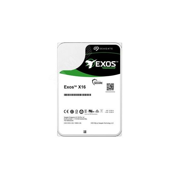 Жесткий диск 14TB Exos X16 3.5'', SATAIII, 7200 об/мин, 256 МБ Seagate ST14000NM001G
