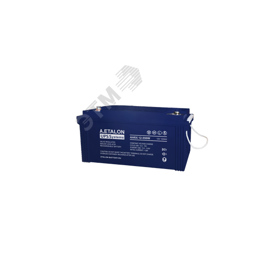 Аккумулятор А.ETALON AHRX 12В 120 А/ч 550W Etalon Battery 1000-12/550W
