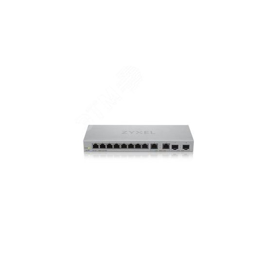 Коммутатор управляемый L2 8 портов. 100 /1000 Мб/с. 2.5 Гб/с . 2хSFP+ Zyxel XGS1210-12-ZZ0102F
