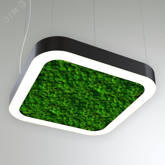 Светильник светодиодный RVE-LBX-MOSS-BOX-SOFT-1500-P (Квадрат закругл. с отв. 1500х1500х100мм S80мм 131Вт Подвесной 4000К Белый) RVElektro RVE00000562