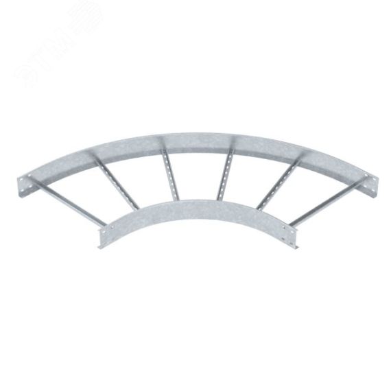 Угловая секция 90° лестничного лотка 110х600 мм R=500 мм OBO Bettermann LB 90 1160 R5 FT