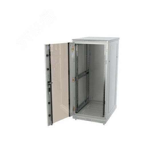 Шкаф напольный телекоммуникационный 19д27U(600x600) передняя дверь стекло ССД 130411-00510
