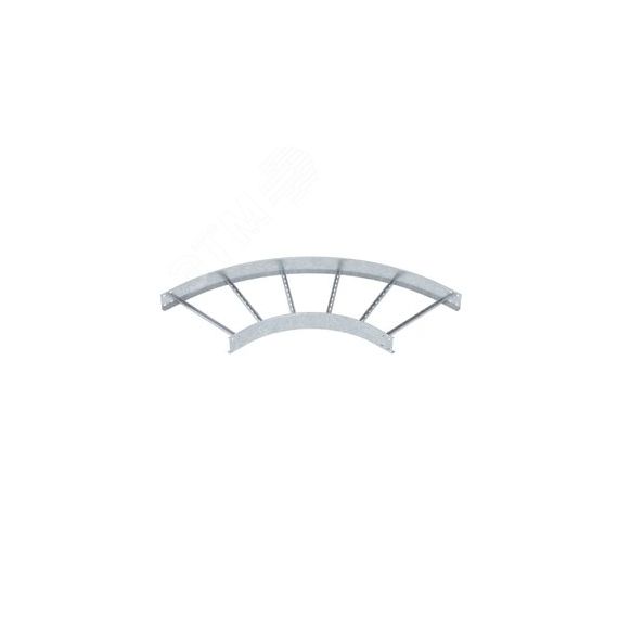 Угловая секция 90° лестничного лотка 110х600 мм R=500 мм OBO Bettermann LB 90 1160 R5 FT