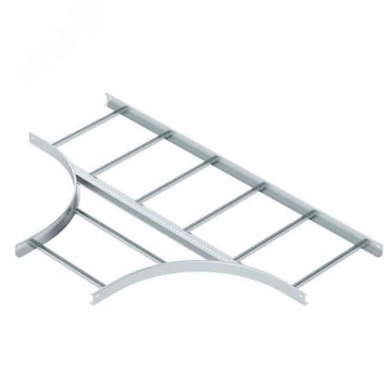 Т-образная секция лестничного лотка 60х500 мм R=500 мм OBO Bettermann LT 650 R5 FS